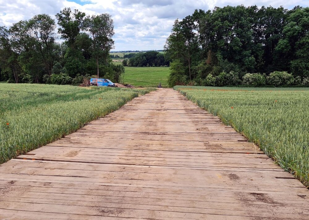 płyty drogowe drewniane